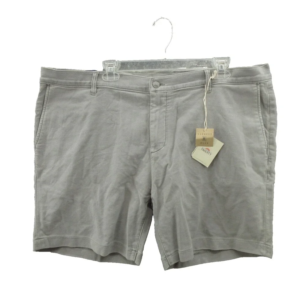 Faherty Men's Chino Shorts 42 Iron Cotton Blend Stretch Terry 7